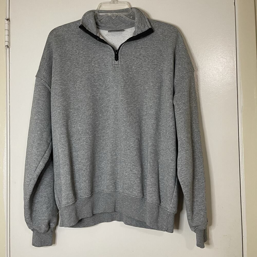 Taylor Swift The Eras Tour 1/4 Zip Sweatshirt Gray long sleeve Official Merc XS